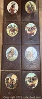 Eight hardcover books from Time Life series The Old West with embossed brown covers and oval scene illustrations, arranged in two rows of four.