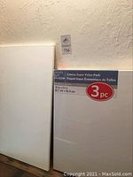 Photo showing Artist's Loft 3-piece Canvas Super Value Pack, 18x24 inches canvases.