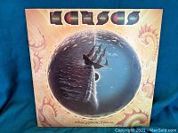 Front cover of Kansas vinyl record album titled "Point of Know Return" showing the ship sailing illustration.