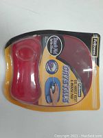 Front view of Fellowes Gel Wrist Rest and Mouse Pad in original sealed packaging showing product name and brand.
