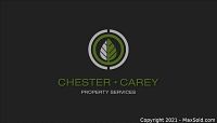Image displaying logo of Chester Carey Property Services, representing the provider of the fall yard clean up service