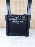 Front view of Behringer V-Tone GM108 amplifier showing controls and logo.