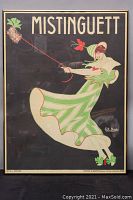 Full view of framed poster against neutral background