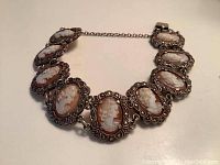 Full view of bracelet laid flat on surface