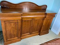 Front view of entire buffet showing overall condition and design