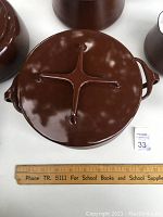 Underside of lid showing cross-brace support