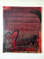 Front view of canvas painting “Ultra Landscape #2”