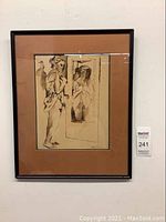 Front view of framed artwork