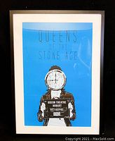 Framed poster shown against black background to display full size and color.