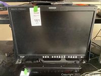 Front view showing monitor and sunshade