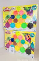 Two Mountain of Colours Play-Doh sets new in original packaging, stacked vertically with visible round containers and assorted Play-Doh colors.