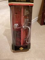 Packaging front showing set inside with lever handle and pull handle visible.