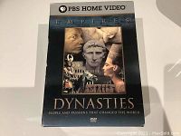 Front of the DVD case showing title and promotional image with historical figures.