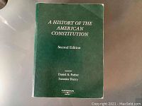 Front cover of the softcover book showing title, edition, authors, and publisher (Thomson West).