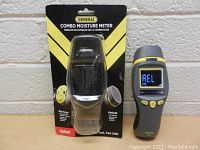 General brand combo moisture meter with digital display and packaging shown.