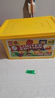 Yellow LEGO Duplo Limited Edition box with labeling showing 140 pieces for ages 1½ to 5 years