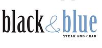Logo of Black & Blue Steak and Crab restaurant text only