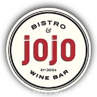 Circular logo design of Jo Jo's Bistro & Wine Bar showing the brand name and establishment date.