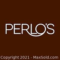 Perlo's Restaurant logo on a brown background.
