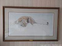 Full front view of framed print showing subject and frame