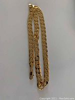 Full chain laid out showing overall length and design