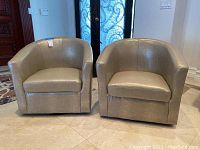 Front view of both chairs side by side