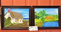 Both paintings side by side showing their frames and front views