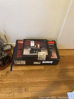 Photo of two original boxes containing the Sears Craftsman Professional Router Table with table extensions, labeled 'Router Table' on the side.