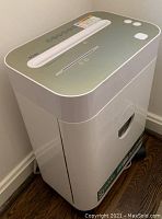 Front view of the Royal PX 1000MX shredder showing the top controls and paper entry slot.