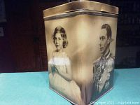 Front and side view showing King George VI and the future Queen Mum