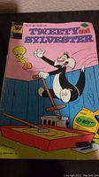 Front cover of the Tweety and Sylvester comic with colorful cartoon illustration