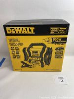 Photo of the Dewalt DXAEPS14 box showing model, branding, and basic features.