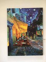 Front view of full canvas print mounted on wall