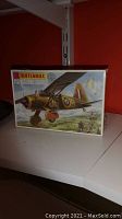 Front of Matchbox S.E.5a model kit box on shelf