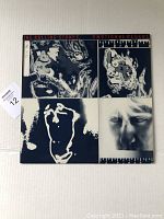 Front album cover featuring four black and white abstract and facial images with Rolling Stones Emotional Rescue title.