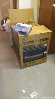 Panasonic TV original cardboard box showing model number TC-2671N