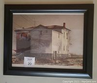 Framed numbered print showing the artwork and frame.