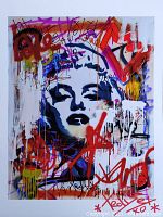 Unframed front view of artwork showing full composition