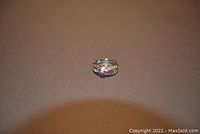 Photo of the sterling silver ring lying flat to show top and band design