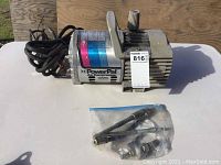 Full view of the Power Pal air compressor showing power cord and accessories