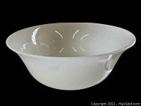 Front view of flared opalescent bowl