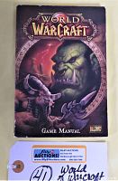 Cover of the World of Warcraft 2004 Game Manual showing orc and troll characters with the game title and Blizzard logo
