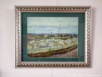 Full view of the framed lithograph print showing the entire artwork and frame.