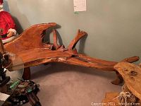 Full view of bench showing entire seat, backrest, and supports