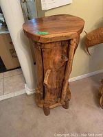 Front view of cabinet with door closed