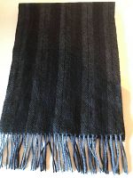 Full scarf laid flat showing chevron stripe pattern and color variation