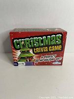 Christmas Trivia Game box front view with festive graphics