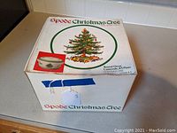 Original box with Christmas Tree pattern and product details