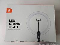 Box of Taotronics LED Stand Light showing product name and logo