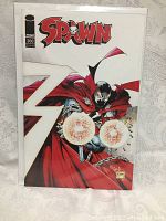 Front cover of Spawn comic book issue 300 with variant cover showing Spawn character and cover art with a white background.